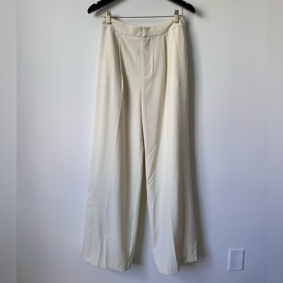 Commense Cream Pleated Trousers - Size M - Picture 6 of 10